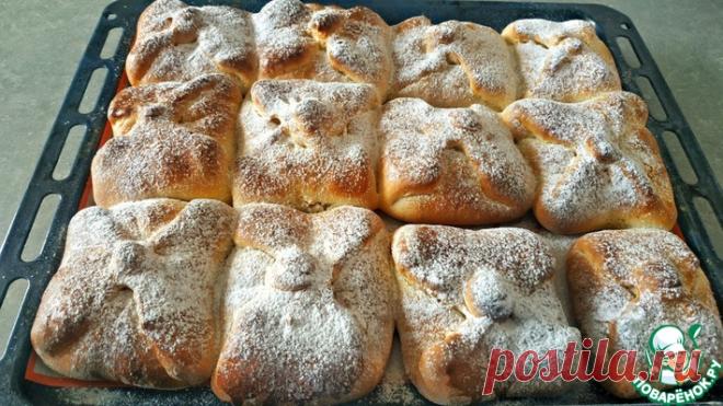 Булочки с вишней и сгущёнкой Кулинарный рецепт