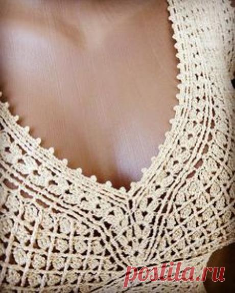 Узор для сарафана от tiana_lace via. Крючок