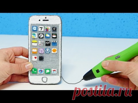 КАК СДЕЛАТЬ iPHONE 7 3D РУЧКОЙ?! 3D PEN iPHONE 7 DIY