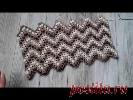 УЗОР МИССОНИ(Зигзаг)КРЮЧКОМ. МАСТЕР КЛАСС(подробный)