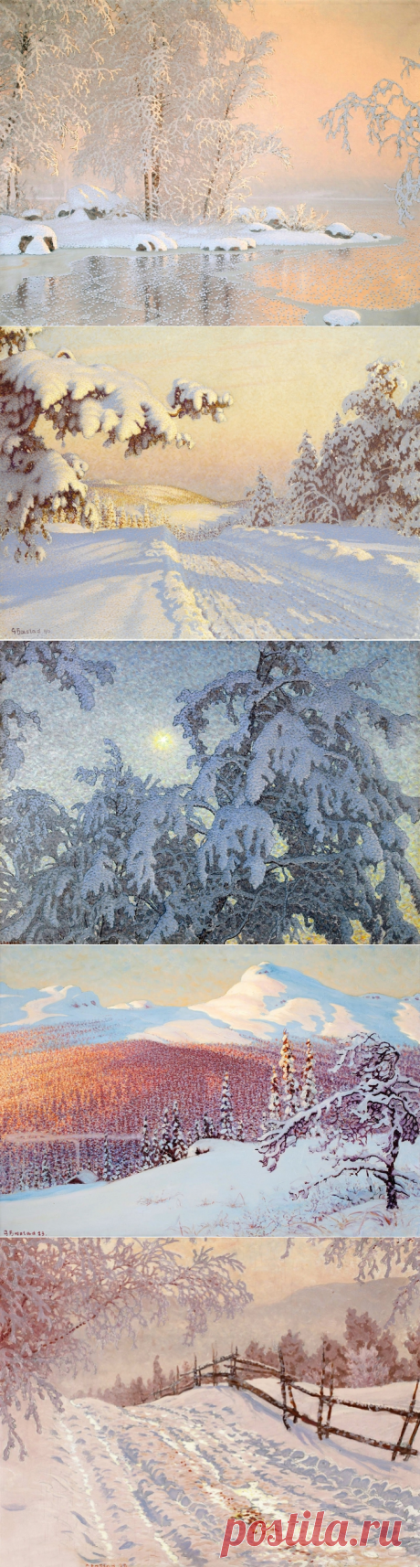 Зимнее очарование от шведского художника