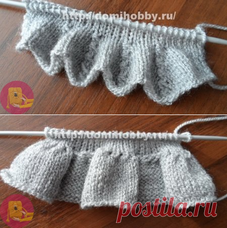Вязание рюши спицами — Сделай сам, идеи для творчества - DIY Ideas