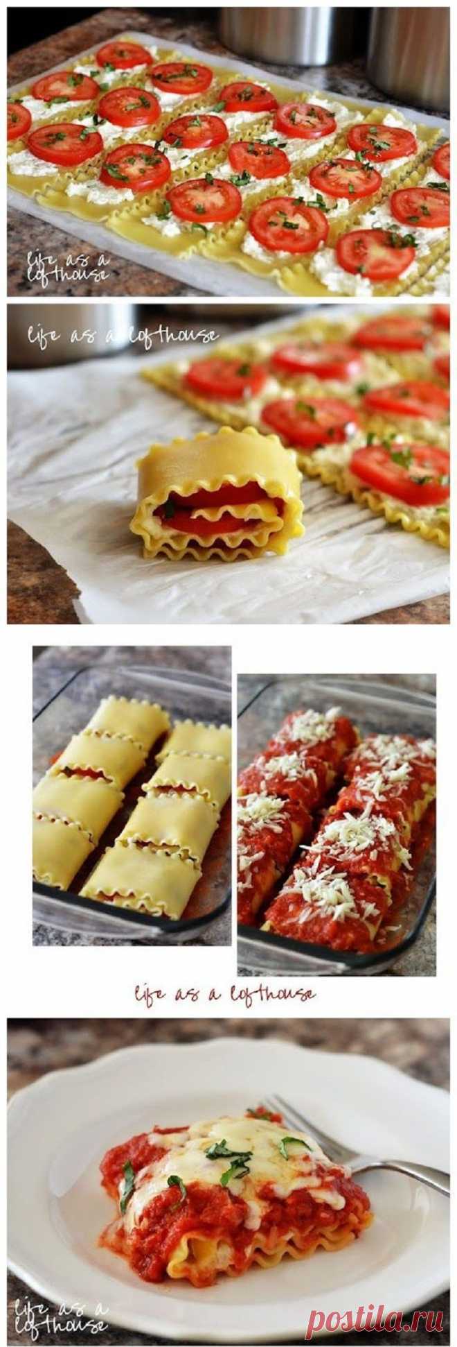 Food and Drink: Caprese Lasagna Roll Ups - Cooking Classy