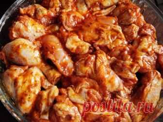 Томатный маринад для курицы с чесноком