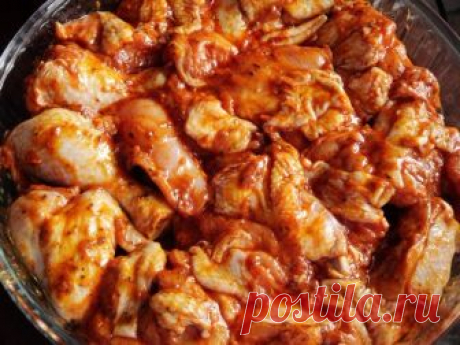 Томатный маринад для курицы с чесноком