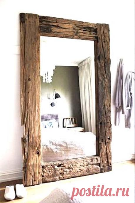 Large barnwood mirror. | СВОИМИ РУКАМИ