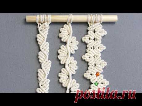 3 FLORAL MACRAME LEAF PATTERNS FOR MICRO & MACRO MACRAMÉ