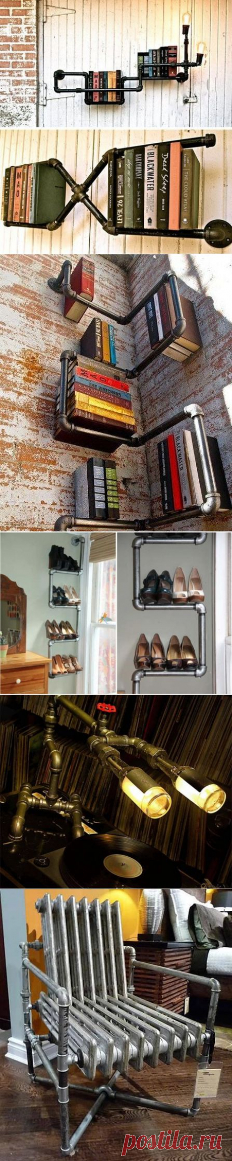 Идеи по использованию труб в интерьере / Я - суперпупер