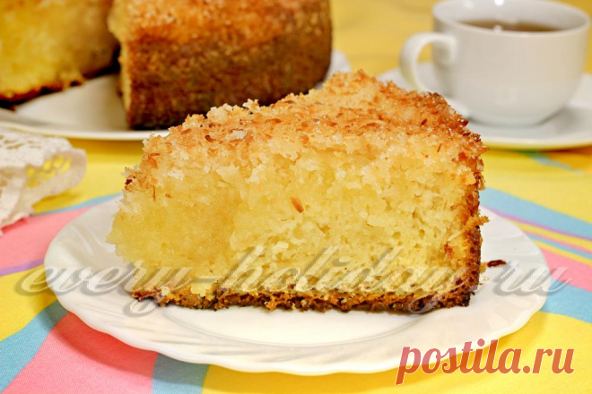 Кокосовый пирог на кефире: фото рецепт Приготовьте вкуснейший кокосовый пирог на кефире. Наш фото рецепт поможет испечь очень вкусный десерт.