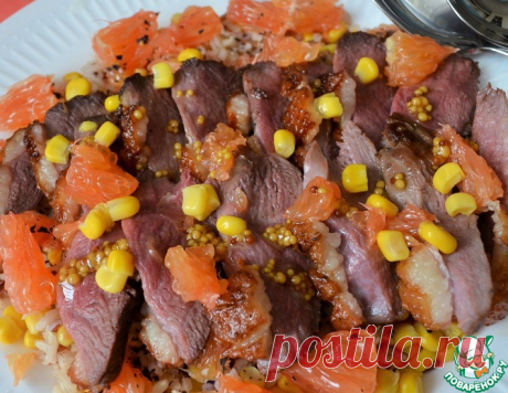 Салат с утиной грудкой и апельсином – кулинарный рецепт