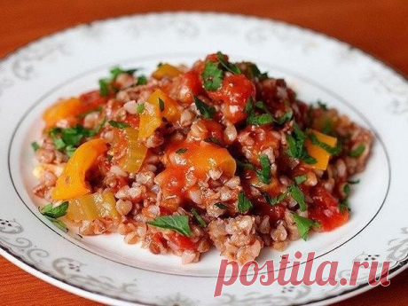 Гречка с овощами