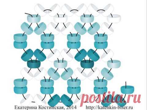 Плетение "Фонарик". Бисерный мульт для левшей и для правшей