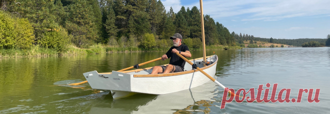 Drake 13 - Small Boats Magazine Selway-Fisher’s 13’ sharpie is a big boat in a small package and accommodates all the gear I need for overnight camping trips; I could probably pack enough in GREBE for a weeklong trip. Building a Drake 13 would be a straightforward project for an experienced builder and a suitable first boat for someone with some woodworking experience. This little sharpie is easy to store and move, even by cartop. I have had so much fun daysailing and camp...