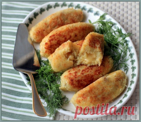 Картофельные зразы с начинкой из сыра