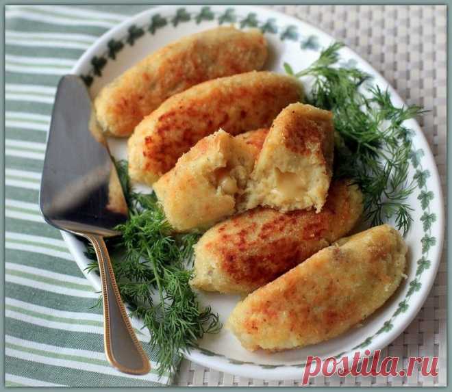 Картофельные зразы с начинкой из сыра