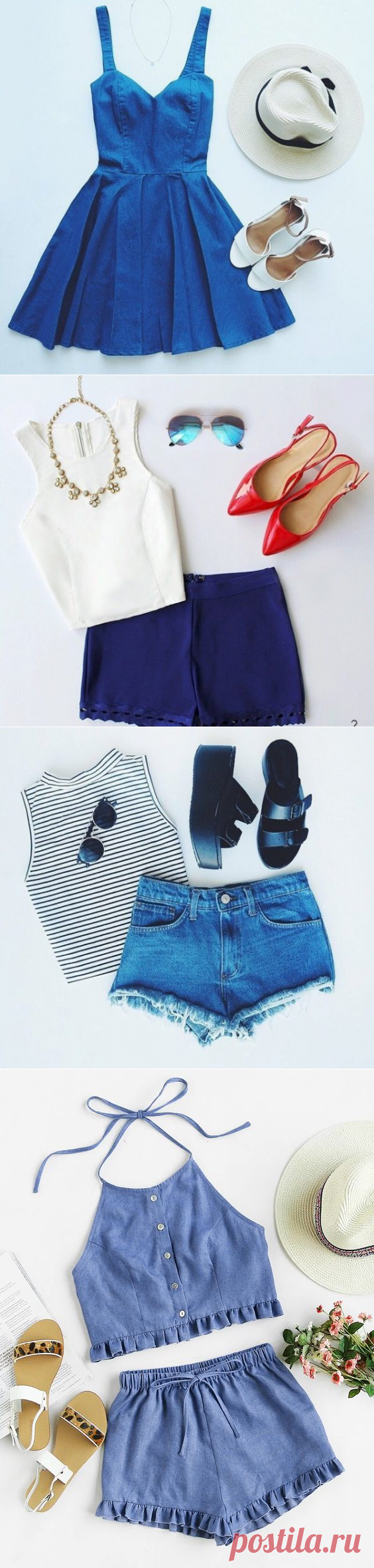 Модные идеи летних образов 2018-2019 - фото подборка готовых сетов