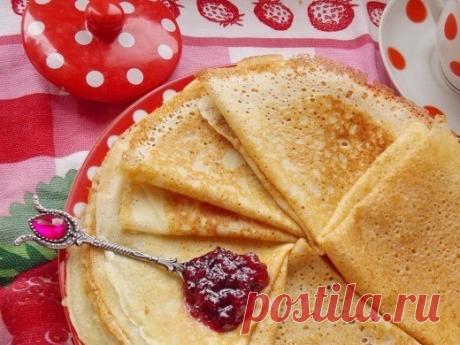 Как приготовить блины на дрожжевом тесте - рецепт, ингредиенты и фотографии