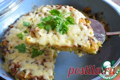 Картофельный пирог на сковороде