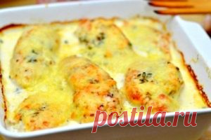 Нежнейшее куриное филе в сливочном соусе