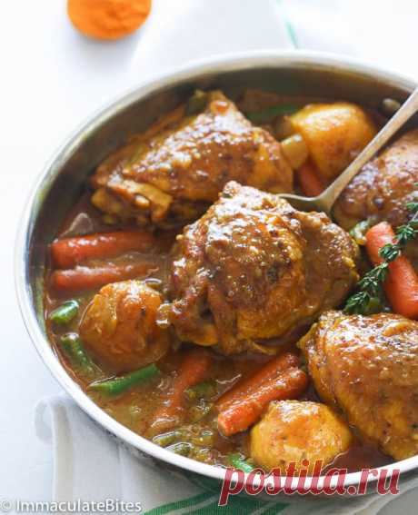 Медленный плита ямайский Курица Карри - Безупречные Укусы