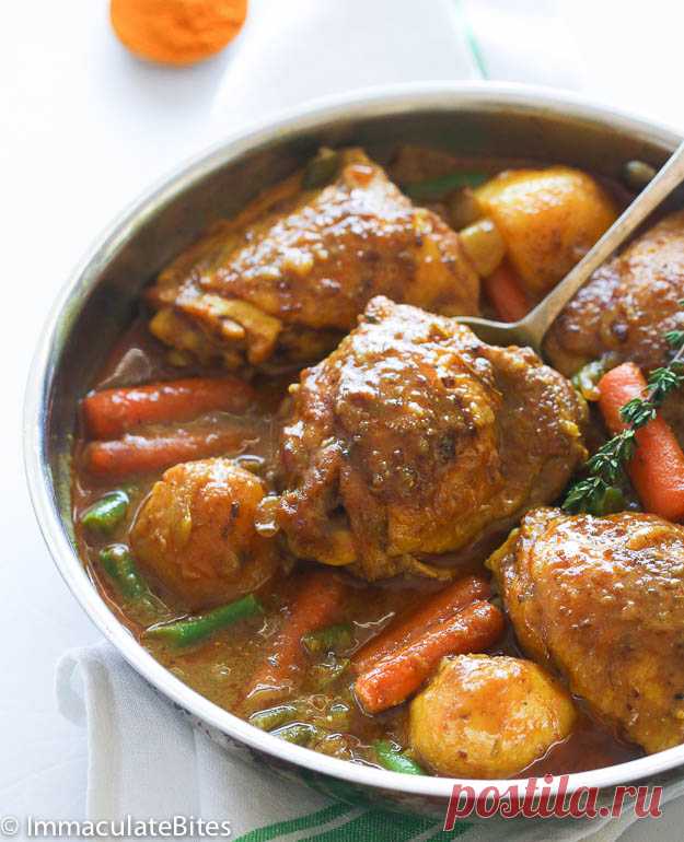 Медленный плита ямайский Курица Карри - Безупречные Укусы