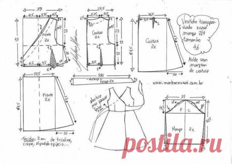 Платье с запахом. Идеальное платье для женщин с любой фигурой. Простые выкройки на разные размеры. | О рукоделии, и не только. 🧵✂️👜 | Яндекс Дзен