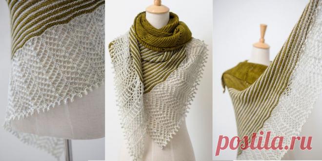 Шарфы и шали, вязаные спицами и крючком, схемы и описания - Вяжи.ру - модели 8