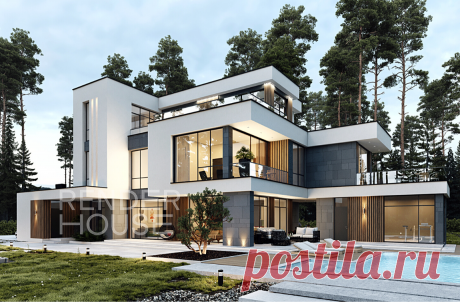 Проект дома Мэдисон парк — строительство под ключ: цены и фото | RNR