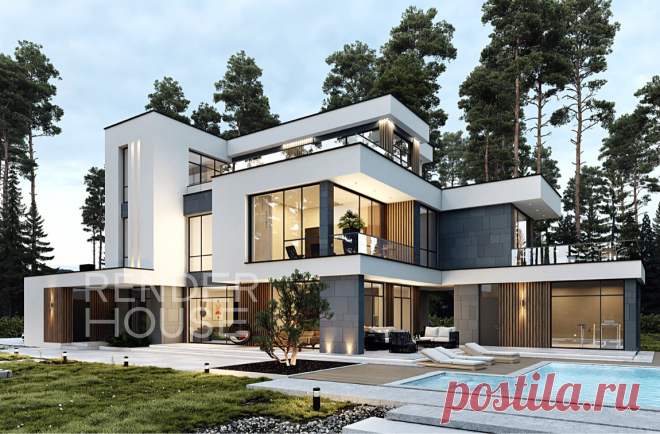 Проект дома Мэдисон парк — строительство под ключ: цены и фото | RNR