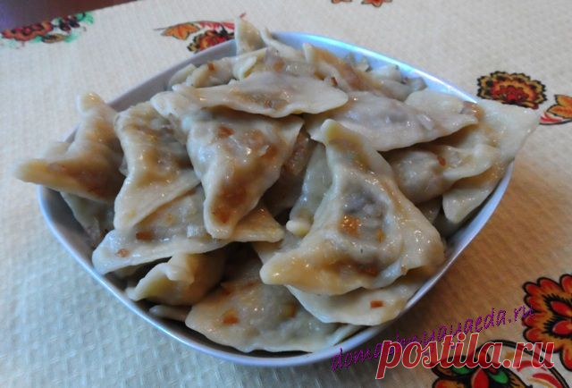 Вареники с капустой и грибами