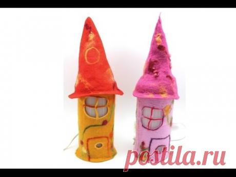 Anleitung zum Filzen einer Märchenlampe  - so einfach geht es! - YouTube