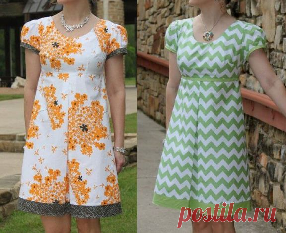Patrón Vestido Vintage con pliegues - Patrones gratis