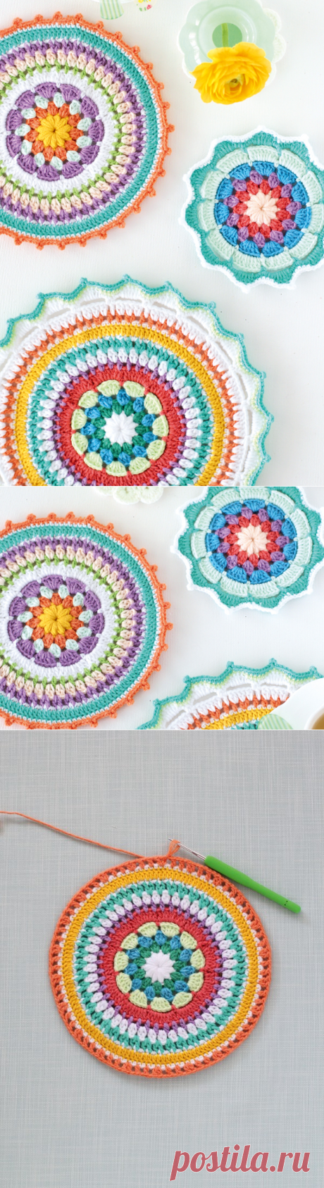 Colourful crochet mandala patterns - Mollie Makes