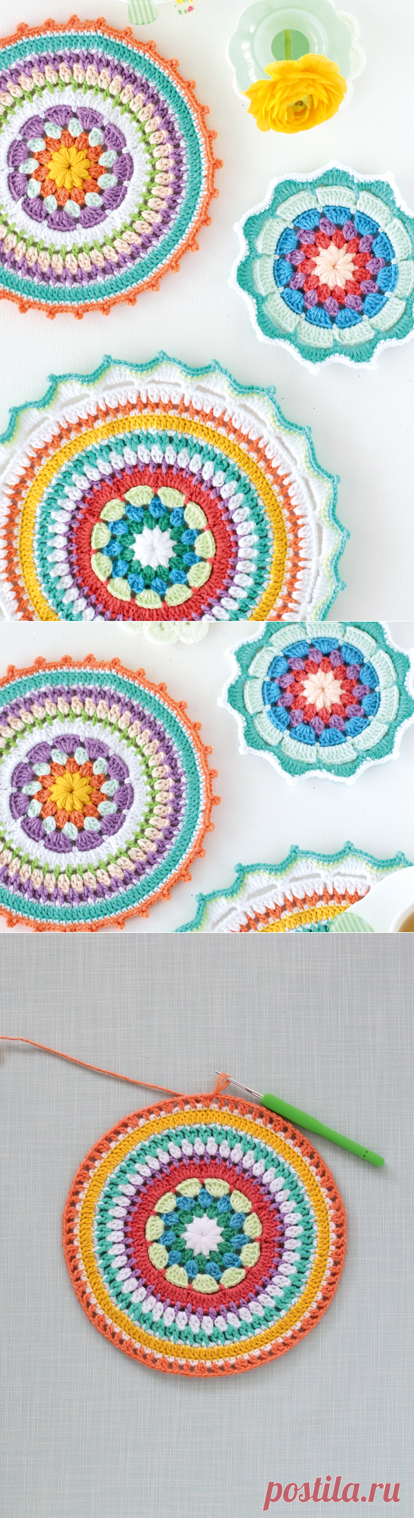 Colourful crochet mandala patterns - Mollie Makes