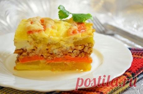 Запеканка из кабачков с фаршем / Простые рецепты