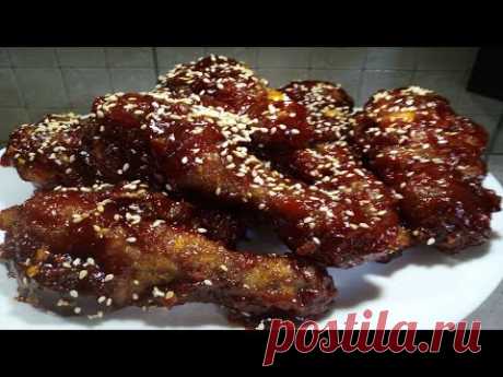 Yangnyeom Chiken .Я ее покупала постоянно в Южной -Корее.Обалденный вкус.