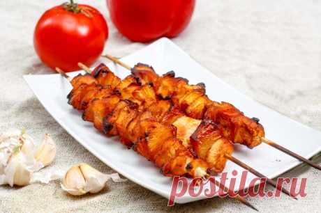 Шашлычки из куриного филе и ананасов - пошаговый рецепт с фото - как приготовить, ингредиенты, состав, время приготовления - Леди Mail.Ru