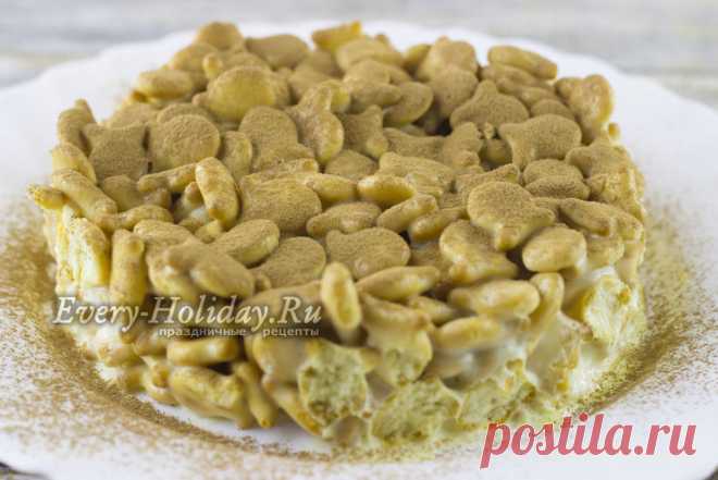 Торт из крекера Рыбки со сметаной и сгущенкой