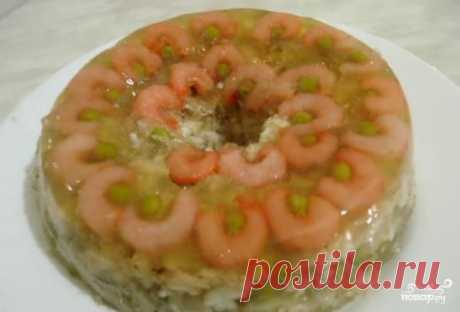 Заливное из рыбы и креветок - пошаговый кулинарный рецепт на Повар.ру