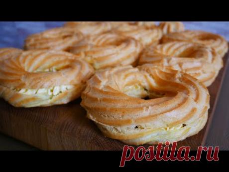 Заварное тесто на растительном масле Карамель на МОЛОКЕ Заварные кольца