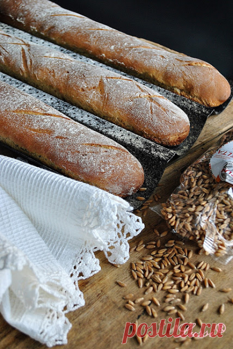 Lussi`s World of Artcraft: Багеты из описанного / French baguette with spelt flour