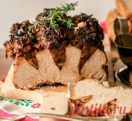 Гармошка из корейки с черносливом и орехами - Перчинка хозяюшка