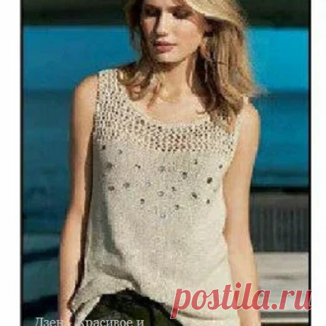 Женские майки спицами Схемы - zen.yandex.ru/...tor | Красивое и интересное вязание | Яндекс Дзен