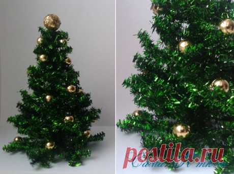 Ёлочки и снежинки из синельной проволоки к Новому году своими руками