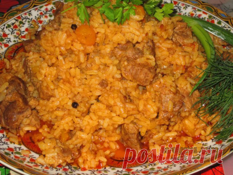 Кавурма шавля с обжаренным рисом