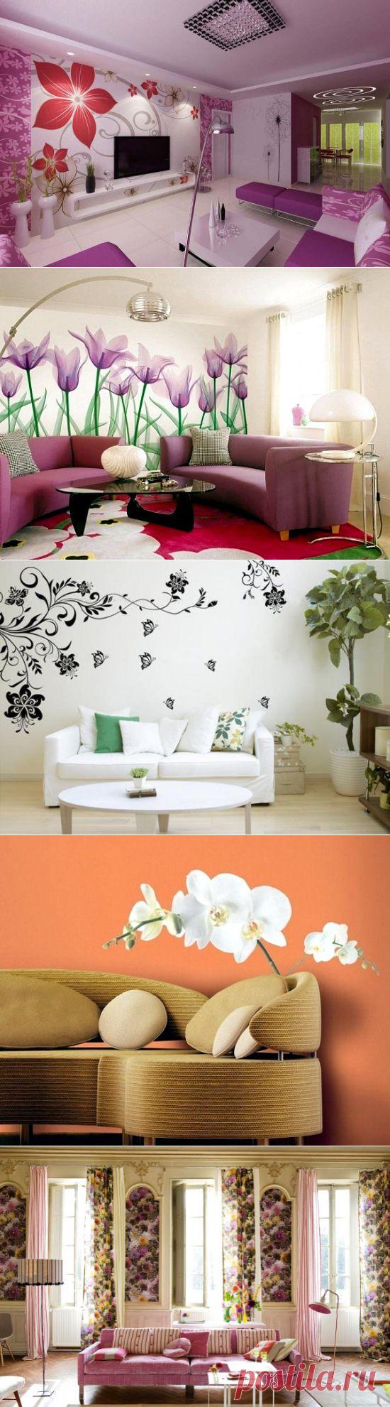 (+1) тема - Цветочный стиль в современном интерьере | Роскошь и уют