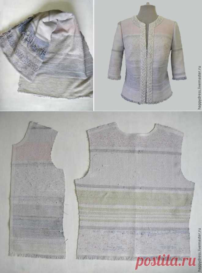 Модный жакет из... бабушкиного половика - Ярмарка Мастеров - ручная работа, handmade