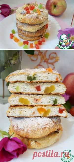 Запеченые сырники с овсянкой и цукатами - кулинарный рецепт