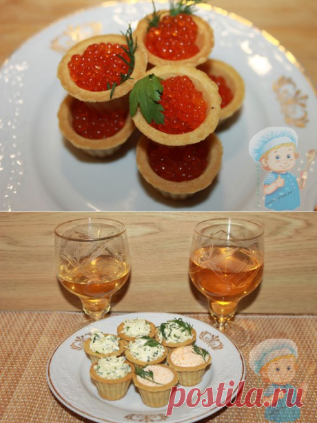 Тарталетки с икрой и сливочным сыром — 3 классных рецепта закуски