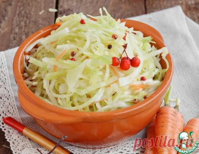 Квашеная капуста с ржаной мукой – кулинарный рецепт